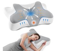DONAMA cuscino cervicale per dormire, cuscino ergonomico cervicale per Dormitori Laterali, Supini e Proni con Federa Sfoderabile e Lavabile