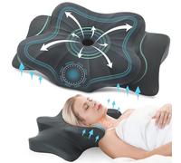 DONAMA Cuscino ergonomico in memory foam, per il collo, per chi dorme sul fianco, per fianchi, schiena e pancia