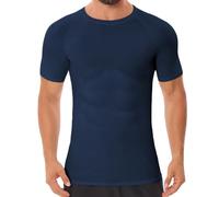 Donason Maglietta a Compressione da Uomo Maglia a Manica Corta T-Shirt Asciugatura Rapida Camicia Funzionale Sportshirt ad Asciugatura Rapida Allenamento Corsa Ciclismo