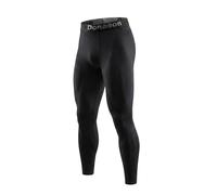 Donason Pantaloni a Compressione da Uomo Traspirante Running Leggins Uomo con Tasche, Lunghi e Traspiranti Asciugatura Rapida Sportivi Calzamaglia per Corsa Calcio Basket Allenamento Ciclismo Jogging