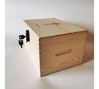 Donat Box da parete per raccolta fondi sicura della chiesa con design laterale per uso comunale e chari ideale per nizat religiosi.