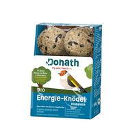 Donath gnocco energetico BIO classico per cince - senza rete - 100g l’uno - con grasso energizzante -cibo per uccelli selvatici adatto tutto l’anno - dalla nostra manifattura nel sud della Germania