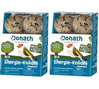 Donath gnocco energetico classico per cince - in rete BIO - 100g l’uno - con grasso energizzante - cibo per uccelli selvatici adatto tutto l’anno - dalla nostra manifattura nel sud della Germania