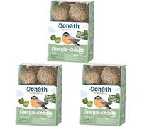 Donath gnocco energetico con canapa in rete BIO - 100g l’uno - pregiato cibo per uccelli selvatici adatto tutto l’anno - dalla nostra manifattura nel sud della Germania (Confezione da 3)