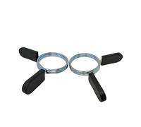 DONATIF Ferma Dischi per bilanciere 50mm, Molle per Dischi Palestra Chiusura a Farfalla Coppia di blocca Dischi bilanciere, Molla per Pesi per bilanciere in Acciaio (Acciao, 50 mm)