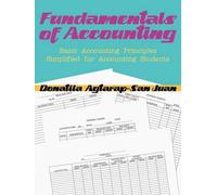 Donatila Agtarap-San Juan Fundamentals of Accounting (Tascabile)