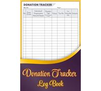 Donation Tracker Log Book: Fundraising Donation Record Book | Easy Organizer for Nonprofits, Events & Personal Giving