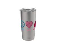 Donatori di sangue - Donazione - Pace - Amore - Dona - Salva Bicchiere termico in acciaio inox doppia parete