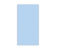 DONAU 100 strisce divisorie, colore: blu, 1/3 A4, in cartone riciclato da 190 g/m², 4 forate, 23,5 x 10,5 cm, perforate, divisori, indice, divisori, prodotti in UE