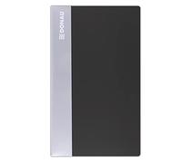 DONAU 1342120PL-01 - Libro di biglietti da visita, in PP per 120 biglietti da visita, colore: Nero