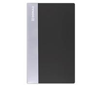 DONAU 1342240PL-01 - Libro di biglietti da visita, in PP per 240 biglietti da visita, colore: Nero