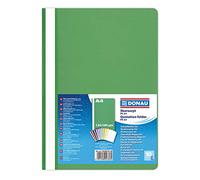 Donau 1702001PL-06 - Cartellina Portadocumenti in plastica A4, 120/180 µm, con Coperchio Trasparente, per Ufficio e Scuola, capacità: Circa 200 Fogli, 10 Pezzi, Colore: Verde