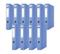 DONAU 3934001PL-10 - Raccoglitore ad anelli/blu, meccanismo a 4 anelli da 30 mm, formato DIN A4, in cartone spesso 1,9 mm, con PP 100µ, confezione da 10 pezzi