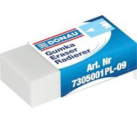 DONAU 7305001PL-09/B - Gomma universale per matita e matite colorate, 1 pezzo, per matita e pastello, 41 x 21 x 11 mm, in gomma, colore: Bianco