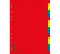 DONAU 7726095PL-99 A-Z Divisori in plastica Öko PP, 230x297 mm, 16 pezzi, per organizzazione raccoglitori ufficio