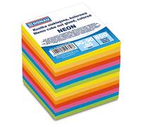DONAU 8302001pl-99 Foglietti/ - blocchetto per appunti Box, 90 X 90 X 85 mm, 800 fogli, Neon, colori assortiti