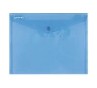 DONAU 8547001pl-10 tasche/Sammelmappe con bottone a pressione, PP, C5, 180μm, colore Blu