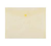 DONAU 8547001pl-11 Porta Documenti Raccoglitore Fogli, TascheSammelmappe con Pulsante, PP, C5, 180μm, Giallo