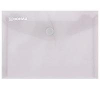 DONAU 8549001pl-02 tasche/Sammelmappe con pulsante, PP, A6, 180μm, Grigio