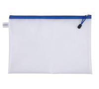 DONAU Borsa con cerniera, formato A4, con cerniera, 343 x 246 mm, EVA, con cerniera, 24 pezzi, blu