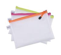 DONAU Borsa con cerniera, formato A4, con cerniera, 343 x 246 mm, in EVA, 24 pezzi, colori assortiti