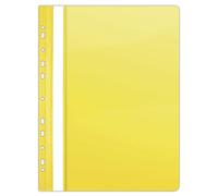 DONAU Cartellina portadocumenti in PVC A4 dura 150/160 micron rilegabile giallo/tipo duro, rilegabile/materiale PVC, strisce per bordi etichetta/colore giallo/formato A4/peso superficie (g/m2) -N.a.