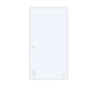 DONAU Donau - Confezione da 100 strisce divisori/colore: bianco/1/3 A4 in cartone riciclato da 190 g/m², punzonatura a 4 fori, 23,5 x 10,5 cm, perforate, divisori, divisori per cartelle, prodotti in