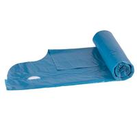 DONAU ECO Knotties 22024422-01 - Sacchetti per la spazzatura, 60 l, resistenti con manici, 10 sacchetti per la spazzatura, 1 rotolo, tecnologia brevettata, certificato con angeli blu, 100% materiale