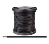 Donau Elektronik 218-11-100 Cavo per cablaggi 2 x 0.14 mm² Nero 100 m
