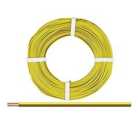 Donau Elektronik 218-38-25 Cavo per cablaggi 2 x 0.14 mm² Marrone, Giallo 25 m
