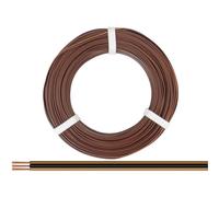 Donau Elektronik 318-818-25 Cavo per cablaggi 3 x 0.14 mm² Marrone chiaro,