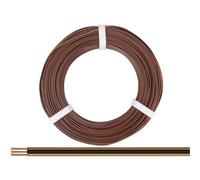 Donau Elektronik 318-818-50 Cavo per cablaggi 3 x 0.14 mm² Marrone chiaro, Ner