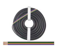 Donau Elektronik 419-010 Cavo per cablaggi 4 x 0.25 mm² Nero, Verde, Rosso, Blu