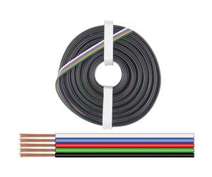Donau Elektronik 519-010 Cavo per cablaggi 5 x 0.25 mm² Nero, Verde, Rosso, Bl