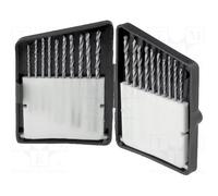 DONAU HSS 225 - Set di punte in acciaio, HSS, 20 pezzi