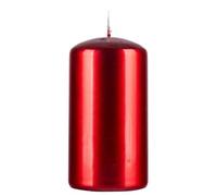 DONAU HOME Candela a colonna Aurora, in paraffina, 60 x 115 mm, rubino, durata 38 ore, 1 pezzo