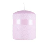 DONAU HOME Candela a colonna Milo/candela di paraffina, 70 x 90 mm, perla rosa, per decorazione, 40 ore di durata, candele decorative, candela di cera, 1 pezzo
