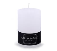 DONAU HOME - Candela rustica a pilastro, 1 pezzo, 10 x 7 cm, non profumata, per decorare il soggiorno, il bagno, 49 ore, durata di combustione/decorazione candela di cera/Nordic Ambiance