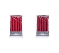 DONAU HOME Set di 20 candele a stelo lisce, in cartone, 17 x 2 cm, non profumate, cilindriche, per decorare il soggiorno, il bagno, 6 ore di combustione/candele