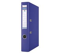 DONAU Master - Raccoglitore sottile, confezione da 25 pezzi, formato DIN A4, 5 cm, 25 pezzi/blu scuro/rivestimento in plastica PP/carton, cartella per ufficio, a pois verdi