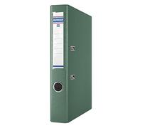 DONAU Master - Raccoglitore sottile, confezione da 25 pezzi, formato DIN A4, 5 cm, 25 pezzi/verde/plastica PP/carton, cartelle per ufficio, raccoglitori ad anelli, a pois verdi