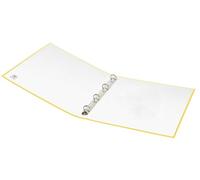 DONAU - Raccoglitore ad anelli con meccanismo a 4 anelli, colore: Giallo