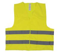 DONAU SAFETY warning vest 360° reflective all-round safety vest / 1 piece neon yellow/Size 3XL / Washable accident vest safety vest EN ISO 20471 / for adults, for cars, passenger cars, trucks