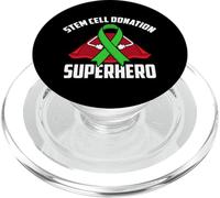 Donazione di cellule staminali Superhero Warrior Fighter Nastro Verde PopSockets PopGrip per MagSafe