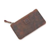 DONBOLSO Astuccio Portapenne Malaga | Astuccio Pelle Portapenne Vintage Fatto a Mano per Uomo e Donna | Astuccio per Matite Scolastiche e Universitã | Taglia L | Vintage Marrone