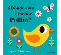 ¿Dónde está el señor Pollito?: Solapas de tela y un espejo