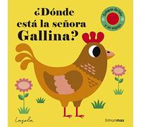 ¿Dónde está la señora gallina?: Solapas de tela y un espejo