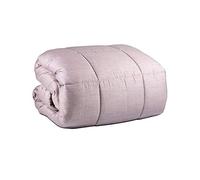 Dondi Home | Calda Trapunta Matrimoniale Finiseta, 270x265 cm, 100% Raso di Cotone 300 TC, 340 g/mq, Disegno Effetto Seta, Colore Rosa Antico Argilla, Moderna ed Elegante - Made In Italy