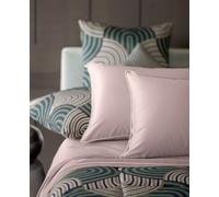 Dondi Home Completo Lenzuola Resort in raso di cotone tinta unita Matrimoniale Erica