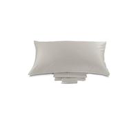 Dondi Home | Completo Lenzuola Resort Matrimoniale, Set di 4 pezzi 100% Raso di Cotone 300 TC, Colore Grigio Vapore - Made in Italy